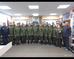 Учебный взвод военного учебного центра Южного федерального университета 2 октября посетил историко-патриотический центр 